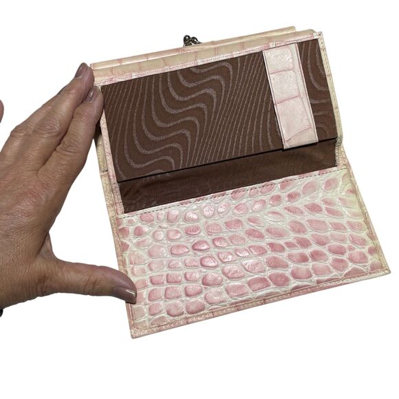 Dooney & Bourke Vintage Crocodile Leather Wallet w/ Checkbook feature (see desc) - Picture 5 of 7